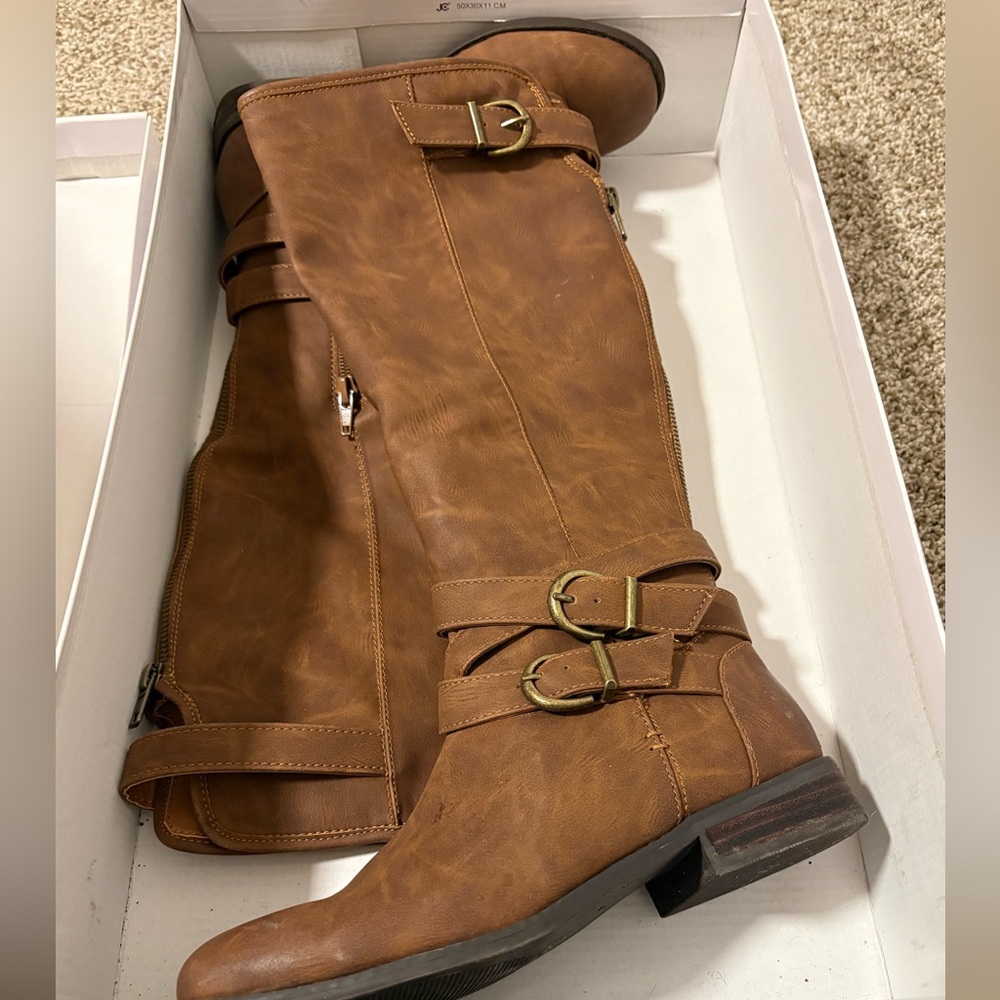 Madden Girl Brown Over the Knee Boots